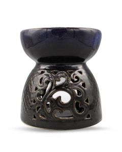 Blue And Black Ceramic Aromaburner 17Cm