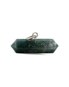 Dark Green Agate Stone Pendant