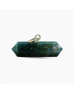 Dark Green Agate Stone Pendant