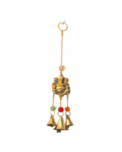Hanging bells with Metal Ganesha