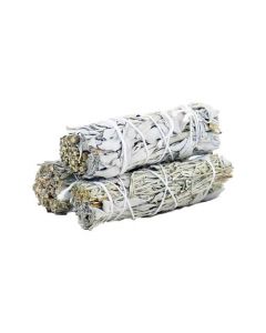 White Sage & Blue Sage Smudge Stick 10cm