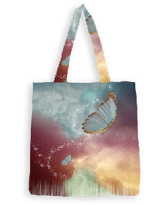Eastern Tote Bag Butterfly 36X40 cm