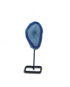 Blue Agate on Pin