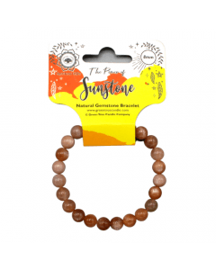 Zonnesteen kralen armband 8 mm