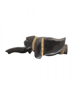 Artisanaal Os Hoorn doosje - olifant groot
