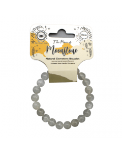Maansteen kralen armband 8 mm