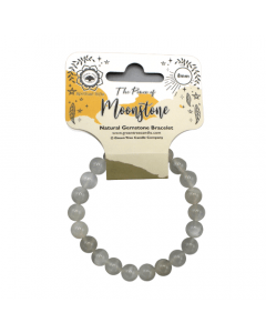 Moonstone Bead Bracelet 8 mm