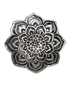 Incense Holder Mandala Silver Antique Finish