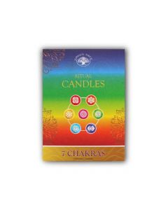 Green Tree Rituele Kaarsen 7 Chakra (7 Stuks)