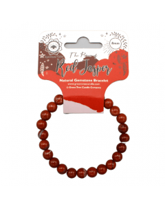 Rode Jaspis kralen armband 8 mm