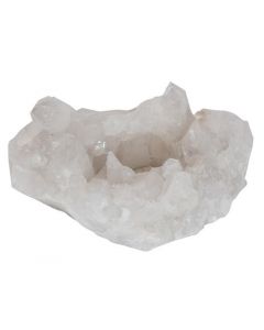 Tealight holder Rock Crystal Cluster