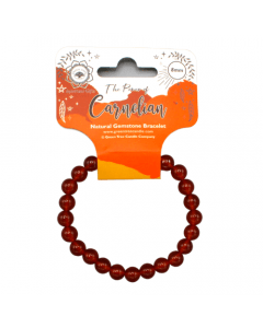 Carneool kralen armband 8 mm