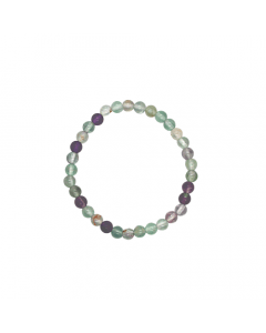 Fluoriet kralen armband 6 mm