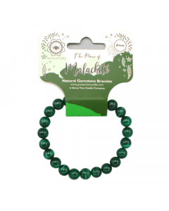 Malachite Bead Bracelet 8 mm