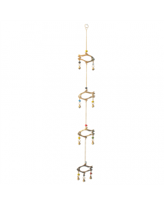 Hanging bells with 4 Metal Fish