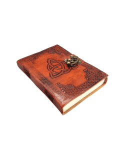 Leren Notitieboek met Keltisch Symbool