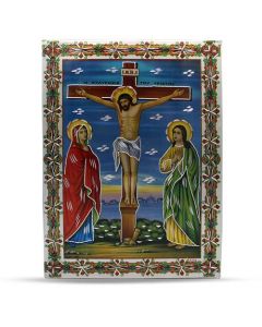 Aluminium Plate Jesus On The Cross 21 X 30
