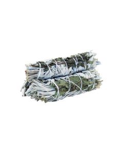 White Sage & Peppermint Smudge Stick 10cm