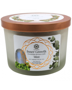 Green Tree Gemstone Candle Inner Growth Mint 256g