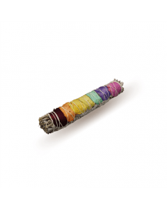 7 Chakra white sage smudge stick