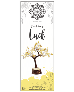 Gemstone Tree Yellow Jade Luck Small