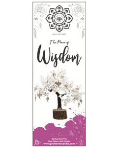 Gemstone Tree Rose Quartz Wisdom Large