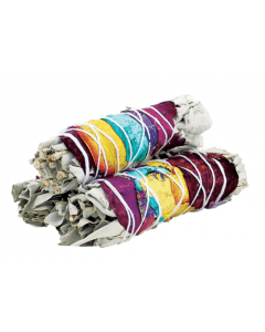 7 Chakra White Sage Smudge Stick 15cm