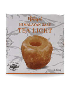 Himalayan salt tealight holder orange