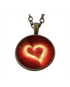 Lucky Pendant Red Heart 22mm