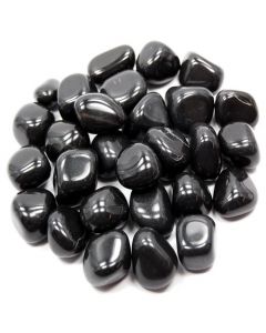 Zwarte agaat Gepolijste steen 250 gram