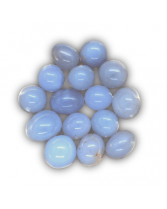 Blauwe Chalcedoon Avalonite Namibië Gepolijste steen 250 gram