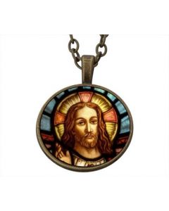 Lucky Pendant Jesus Christ Face 22mm