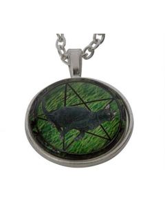 Lucky Pendant Black Cat  22mm