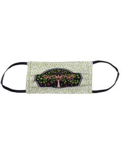 Yogi Mondkapje Tree of Life Wit