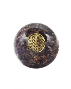 Orgoniet Bol Amethist met Flower of Life