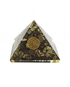 Orgoniet Piramide - Pyriet, Bloem Des Levens 7 Cm