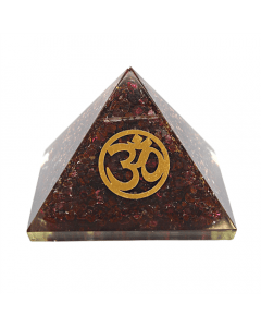 Orgoniet Piramide Granaat Ohm 70 mm