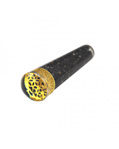 Orgoniet massagestaaf Zwarte Toermalijn met Flower of Life