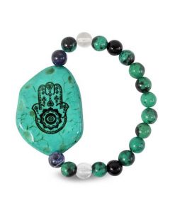 Turkoois Armband Spirituele Prints Gemixt Pakket van 6