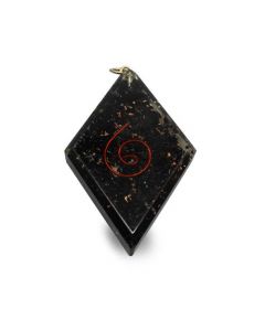 Orgoniet Pendel Diamantvorm Shungiet Spiraal