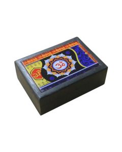 Om-Thema Zwarte Houten Kist