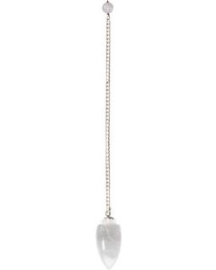 Edelsteen Pendel Gebogen Helder Kwarts-61096 