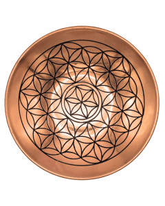Copper Plate with Flower of Life Engraved 6