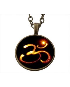 Lucky Pendant Fire Ohm  22mm