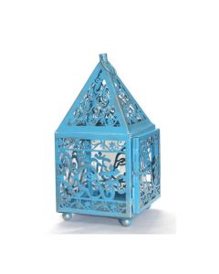 Lantaarn (Geen Glas) Blauw-Ganesha