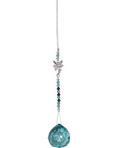Hanger Kristal Geslepen Glas Kraal Fee Turkoois