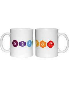 Koffiemok 7 Chakras Wit