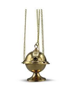 Wierookbrander met Ketting en Kuip - Koperpoets 