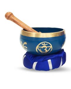 Messing Klankschaal Met Stok & Kussen 12 Cm Derde Oog Chakra