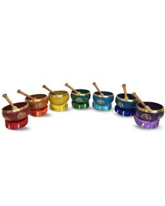 Klankschaal set 7 Chakras 12cm